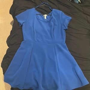 Electric Blue Skater Dress